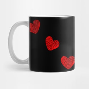 Red Hearts Mug